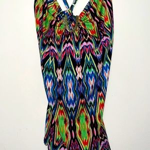Venus colorful tribal print halter top